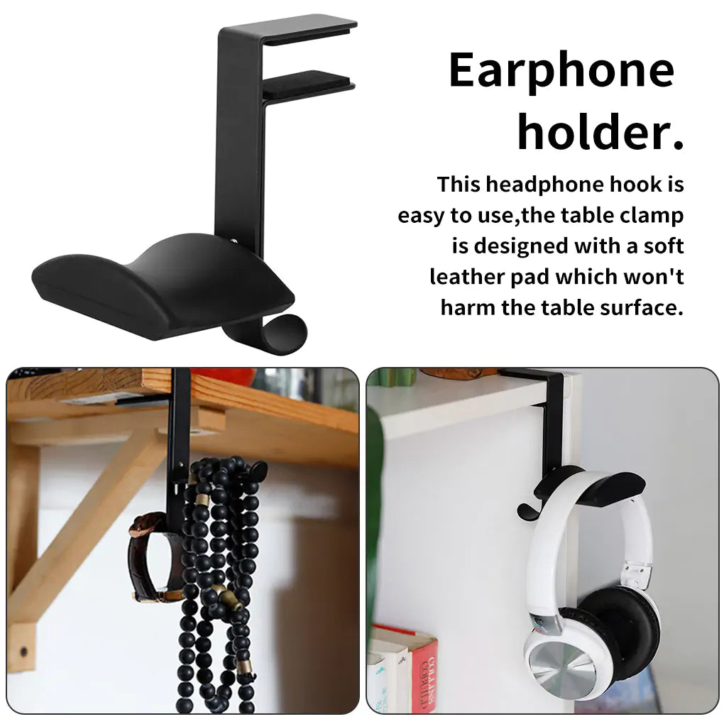 Desk Mount Universal Headphones Hanger