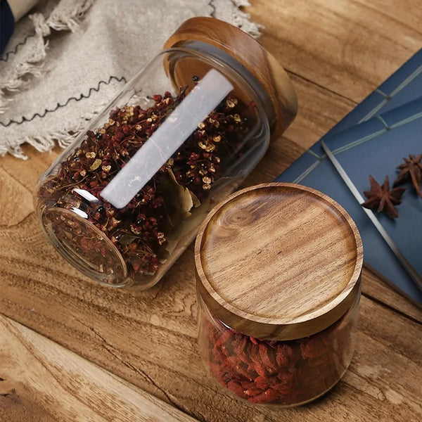 Glass Airtight Kitchen Storage Jars