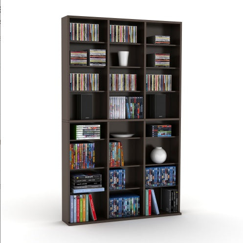 Media Shelving Unit with Adjustable Shelves