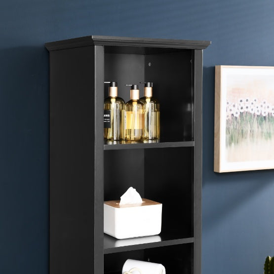 64" Tall Laundry Storage Cabinet For Small Spaces