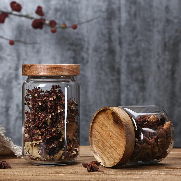 Glass Airtight Kitchen Storage Jars