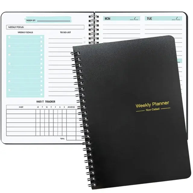 Casual or Campy Undated A5 Spiral Weekly Planners - 4 Styles