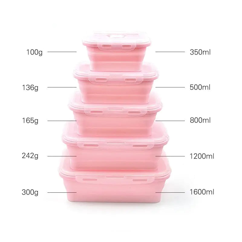 Silicone Collapsible Bento Boxes