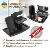 The Ashwood phone stand is hand crafted in Ukraine