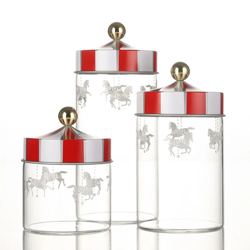 Carousel Storage Jar Set of 3