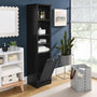 64" Tall Laundry Storage Cabinet For Small Spaces