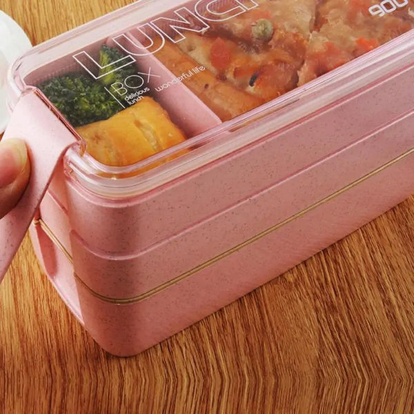 Pink Eco Friendly Lunch Box