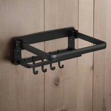 Black Folding Wall Shelf