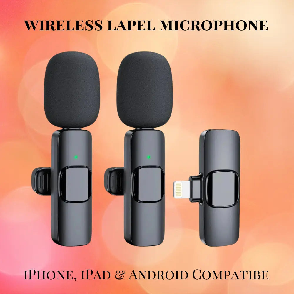 Wireless Mini Lapel Smart Phone Microphone For Video Audio