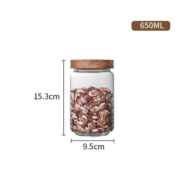 Glass Airtight Kitchen Storage Jars