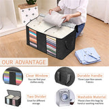 The Quilted Storage bag has durable handles, a clear viewing window, a divider and is machine washable