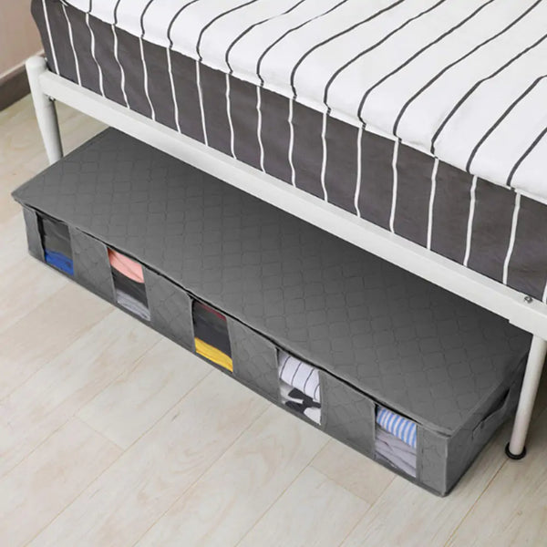 Underbed Storage bag sliding under a bed