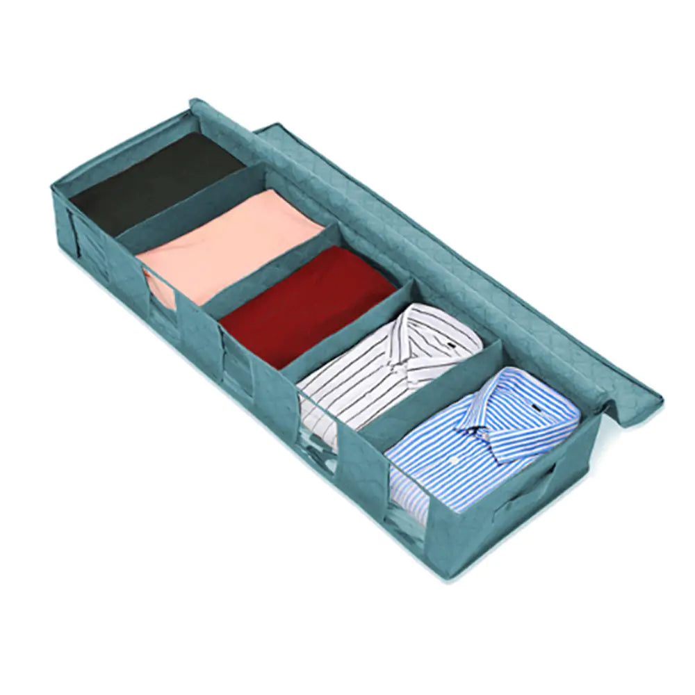 the underbed storage bag is also available in blue